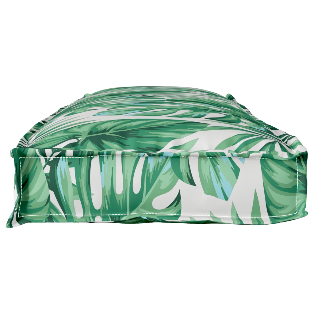 Cuscino per Panchina Motivo a Foglia 110x40x8 cm Tessuto Oxford