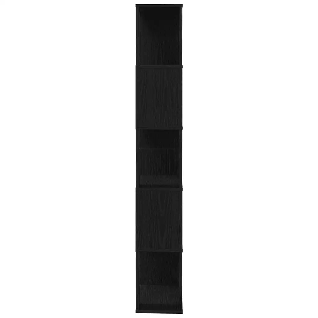 Libreria/Divisorio Rovere Nero 45x24x159 cm Legno Multistrato 862400