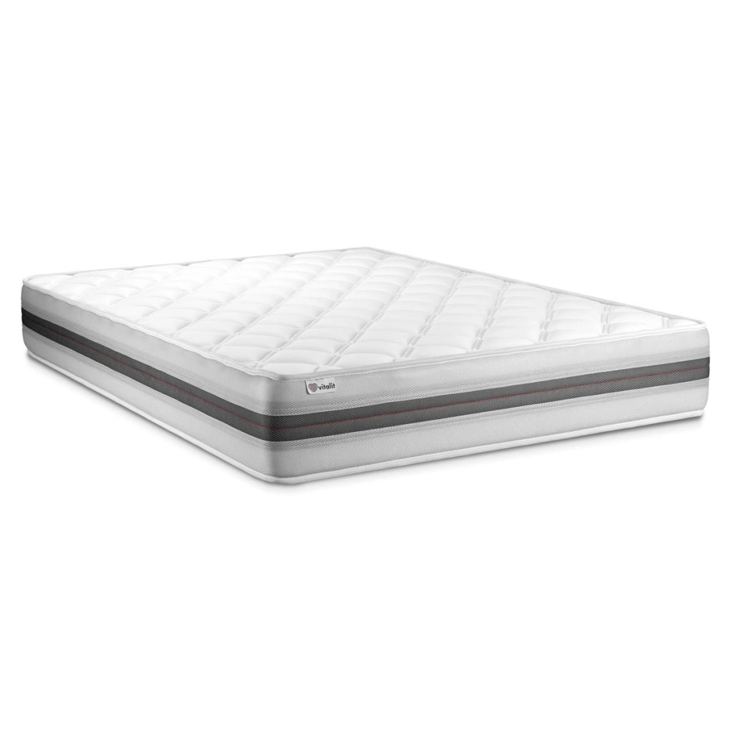 Letto con materasso VITALMEMO BACK 120 x 190 cm Rete Kit Nero