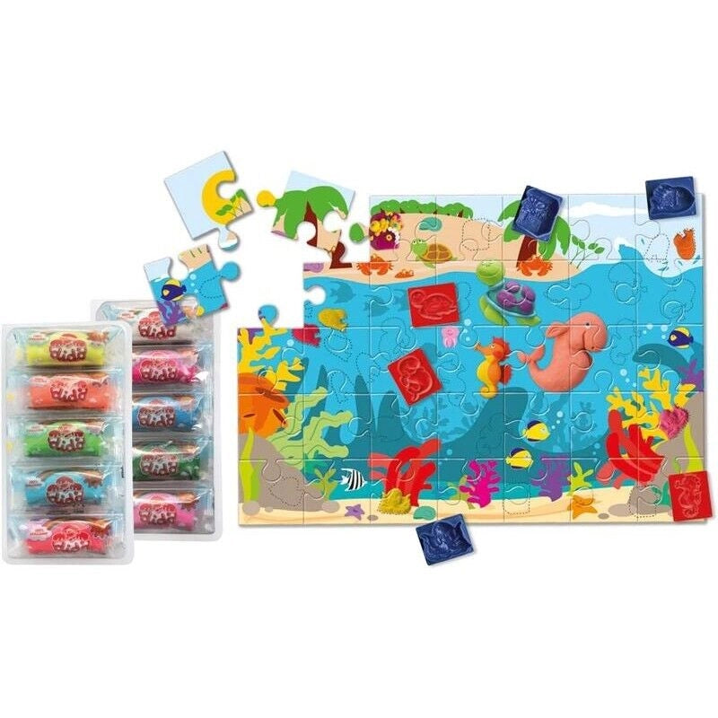 DIDO PUZZLE MULTICOLORE A TEMA BARRIERA CORALLINA 48 X 68 CM