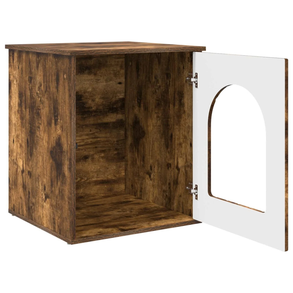 Casa per Gatti Rovere fumé 53 x 52 x 62 cm Legno multistrato 8000712