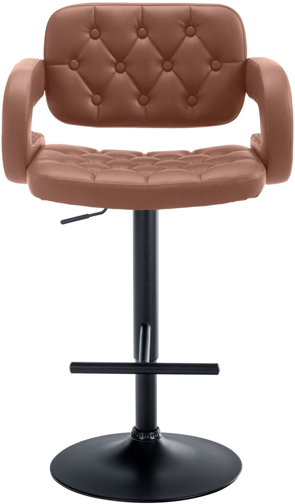 Sgabello Dublin in similpelle cognac,nero