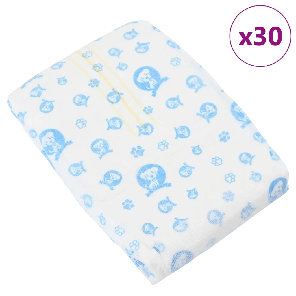 Pannolino usa e getta per cani maschi 30 pz Bianco L CFW7308078