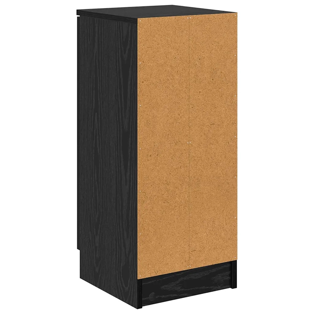 Credenza-Buffet-Armadio da cucina Rovere Nero 30 x 30 x 70 cm Legno multistrato 123901