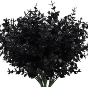 Decorazione elegante con fiori artificiali di eucalipto nero - 33 cm - 6 pezzi