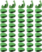 Clip per piante rampicanti - 50 pezzi | Forma fogliare verde | Sostegni per piante per un'assistenza rampicante ottimale