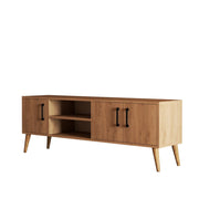 Porta TV in legno "Exxen" - 150 x 34 x 52 cm - Marrone