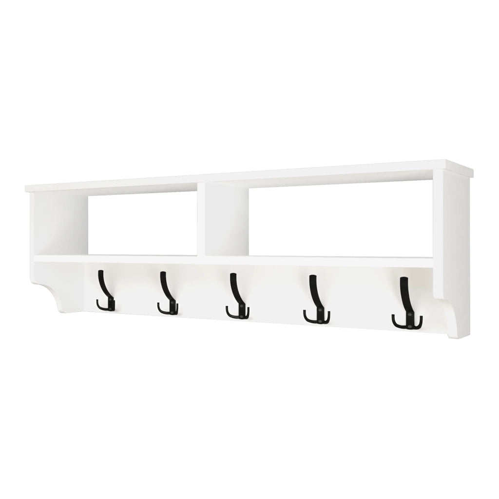 Appendiabiti con 15 ganci 120 x 22 x 37 cm bianco 03_0008186
