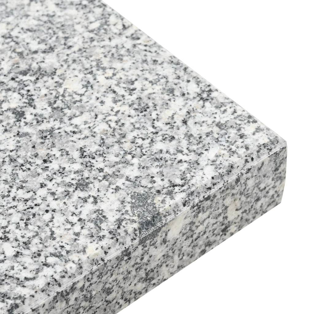 Base per Ombrelli con Ruote per Pali Ã˜38/48mm Grigio Granito 30 kg Quadrata