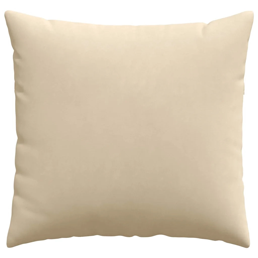 Cuscini da Divano 2 pcs Crema 50 x 50 cm Tessuto