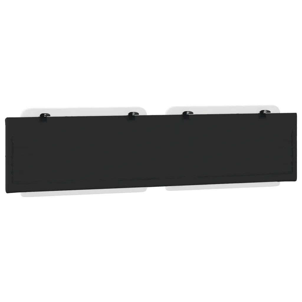 Cuscino Testiera Zadar Bianco e Nero 193 cm in Similpelle 374895
