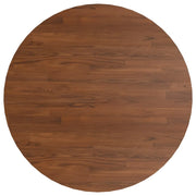 Piano Tavolo | Superficie Tavolo | Piano Scrivania Rotondo Marrone Scuro ?90x1,5 cm Rovere Trattato