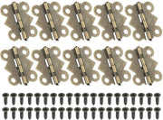 Sistema di chiusura per cassetti in legno, 3/4 pollici, 10 pezzi, 180 gradi, mini viti a coda di rondine, hardware per cassetti in legno, 40 viti, per cassetti in legno, cassetti in legno, lavello, ambra.