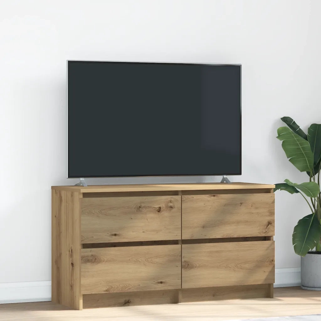 vidaXL Mobile TV Rovere Artigianale 100x35x54 cm in Legno Multistrato