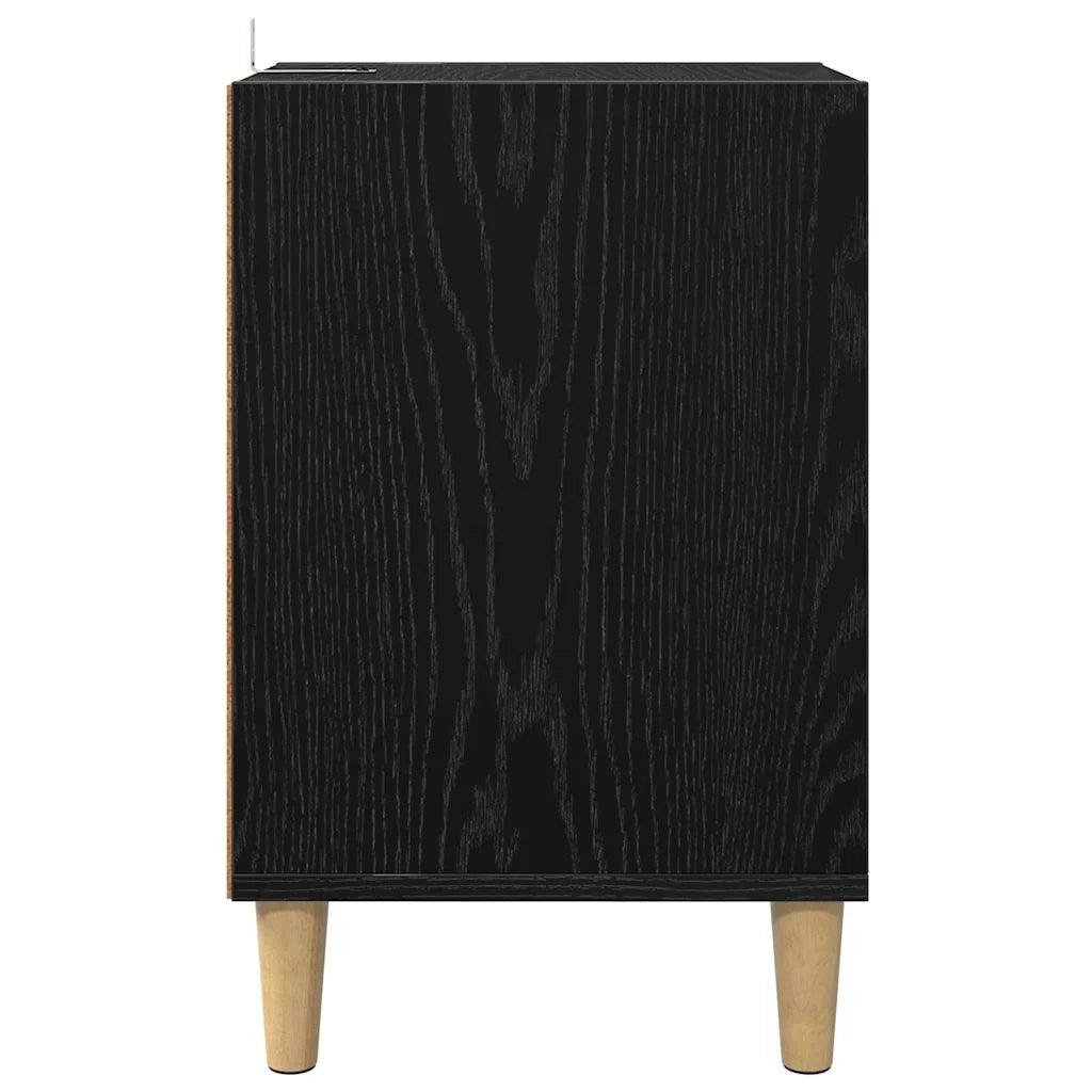 Mobile TV Rovere Nero 100 x 35 x 55 cm Legno multistrato 881023