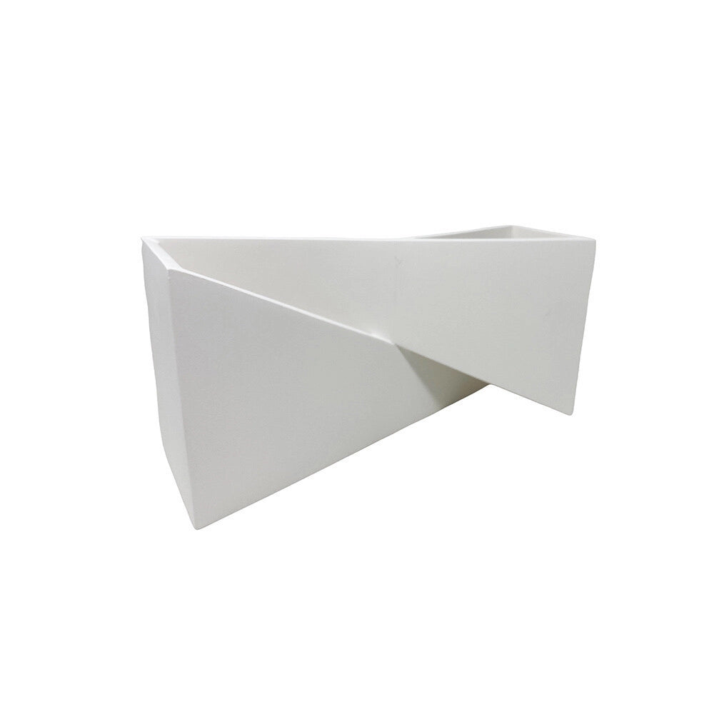 Trade Shop - Applique In Gesso Con Forma Asimetrica Doppia Emissione Luce G9 Da Parete Gs-e73 -