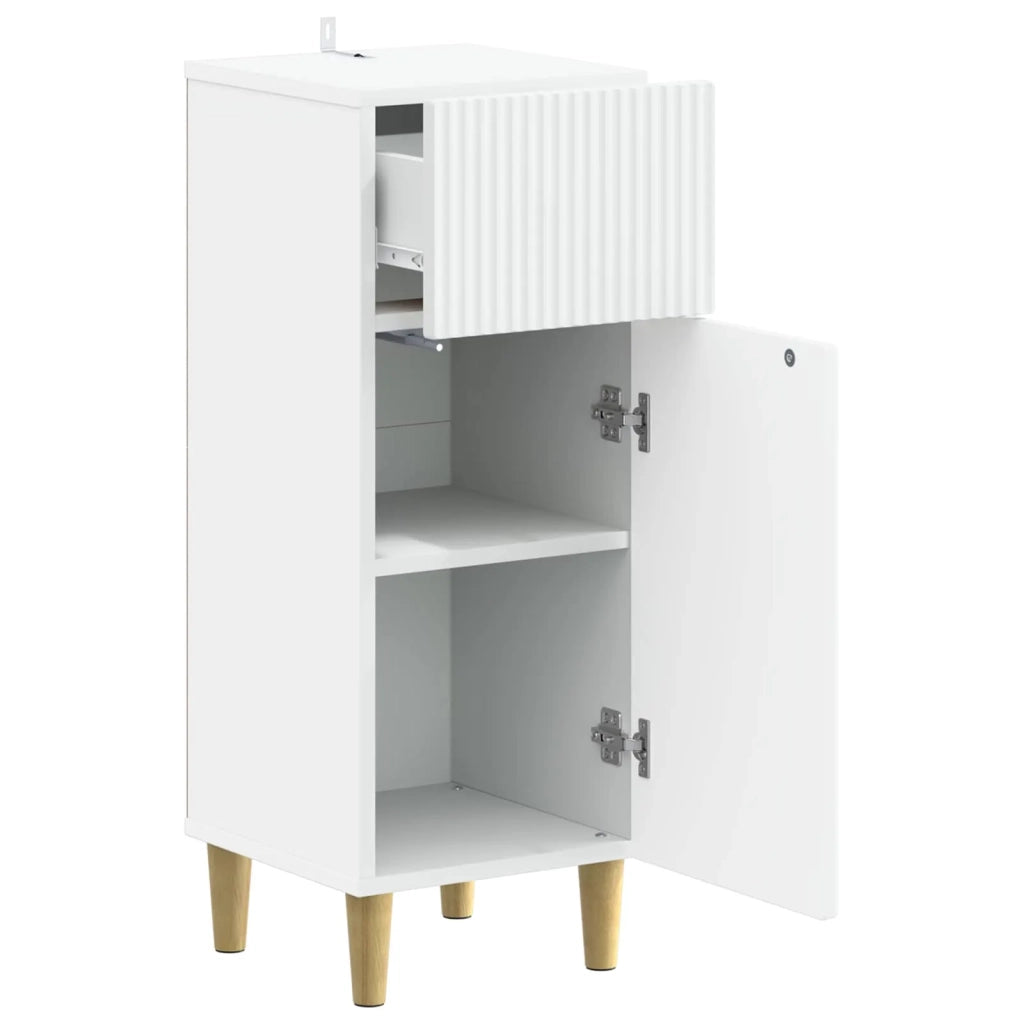 Mobiletto da Bagno ARNHEM Bianco 30 x 31 x 80 cm 896605