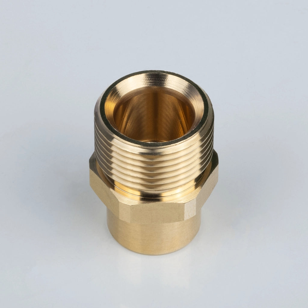 Adattatore Riduzione M22 a 1/4" per Idropulitrice – Ottone di Alta Qualità | Filettatura M22x1,5 mm, 14 mm