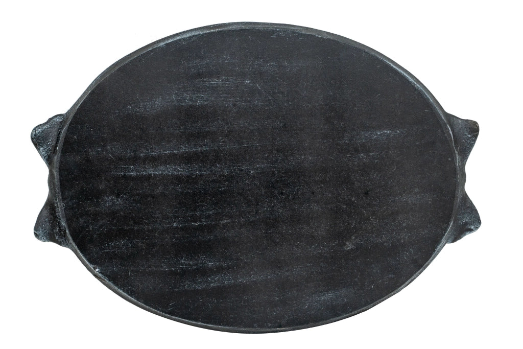 Biscottini Vassoio in legno finitura nera Made in Italy