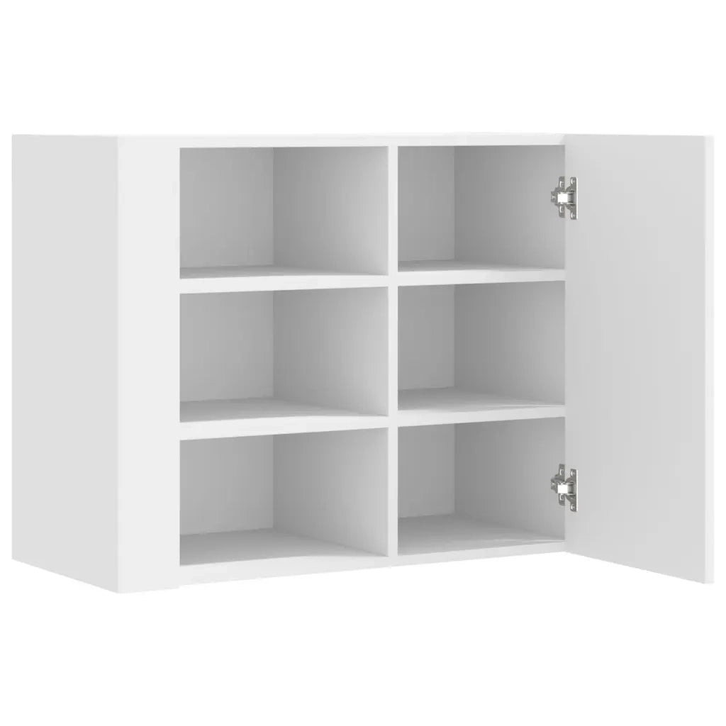 Armadietto a Muro Bianco 75x35x60 cm in Truciolato 848423