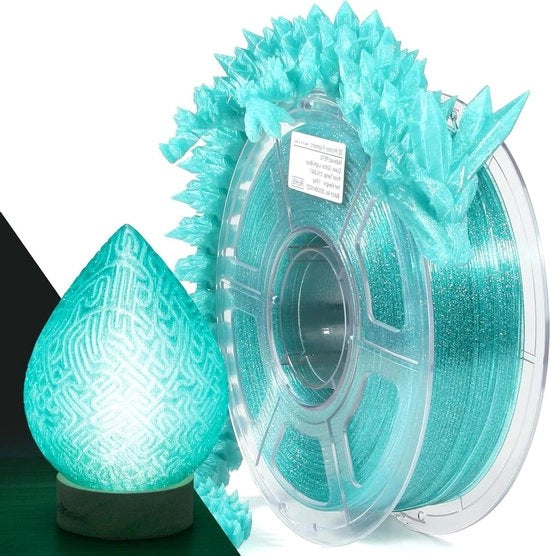 Punto di Accensione Filamento PETG Transparente Blu 1,75mm - Bobina da 1KG