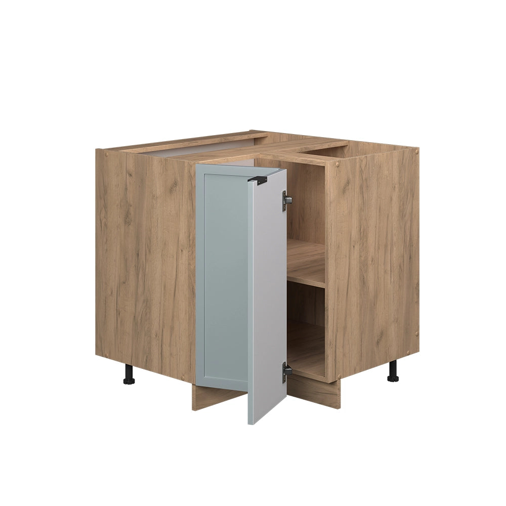 Mobile ad angolo cucina Fame-Line Blu-grigio chiaro/Rovere dorato 80.5 cm, PL Marmo Vicco