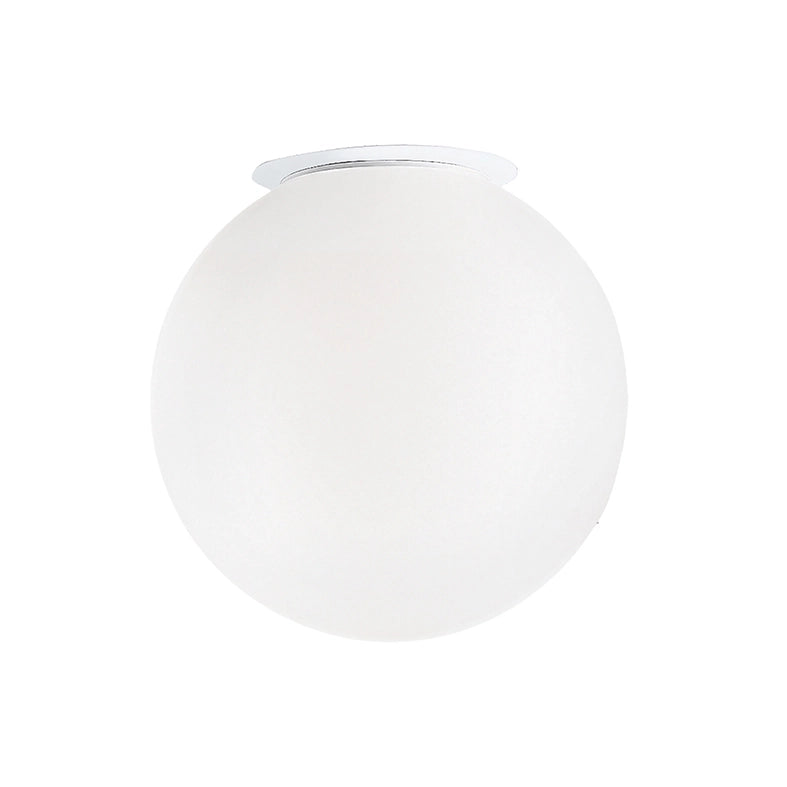 Applique/Plafoniera Emily Rossini Group - Diametro 30cm, Vetro Satinato Bianco, Attacco E27 IP20, Versatile, Ideale per Parete o Soffitto