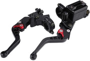 Coppia di leve universale per motocicletta - Remo universale - Leva in alluminio CNC - 22 mm - Duraturo - Installazione semplice