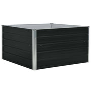Fioriera 100 x 100 x 45 cm acciaio zincato antracite 02_0000783