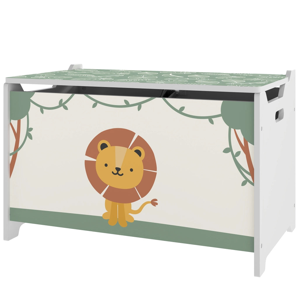 Baule Portagiochi con Coperchio ¨C zephmum ¨C Verde 60x37x39 cm