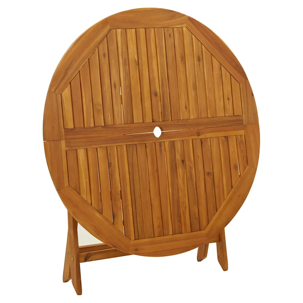 Tavolo da Giardino | Tavolino da esterno Pieghevole 110 cm in Massello d'Acacia