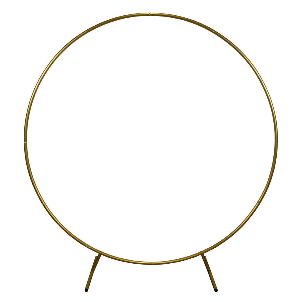 Kit Arco Palloncino Fiori Rotondo 200cm in Metallo Enorme Rimovibile Facile da Trasportare e Riutilizzabile Migliore Decorazione per Matrimoni Nozze Eventi Feste 2M & Fascette GRATIS - Dorato