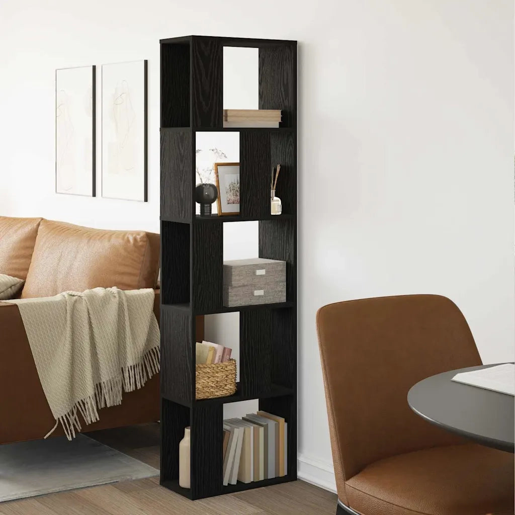 Libreria Rovere Nero 45 x 23,5 x 162,5 cm 868058