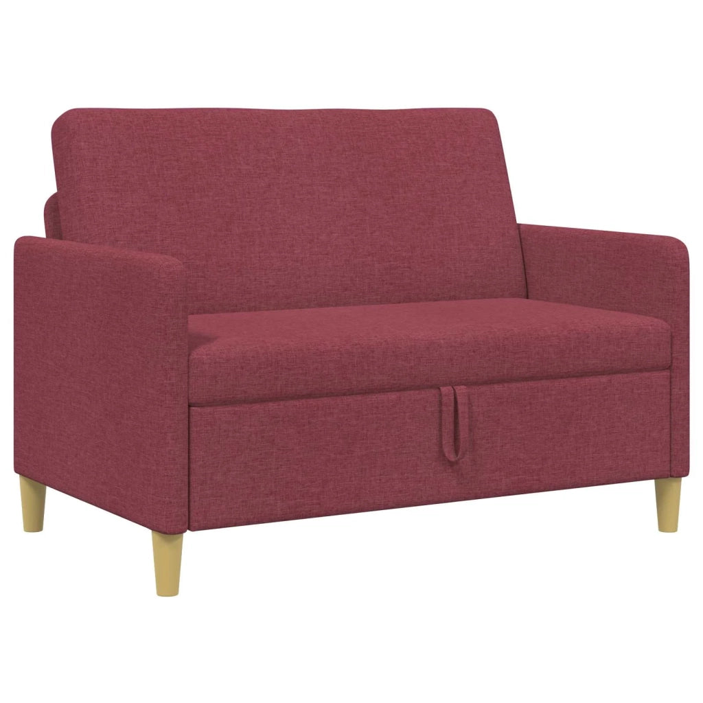 Divano con Storage Rosso Vino 122 x 78 x 87 cm Poliestere 42036894
