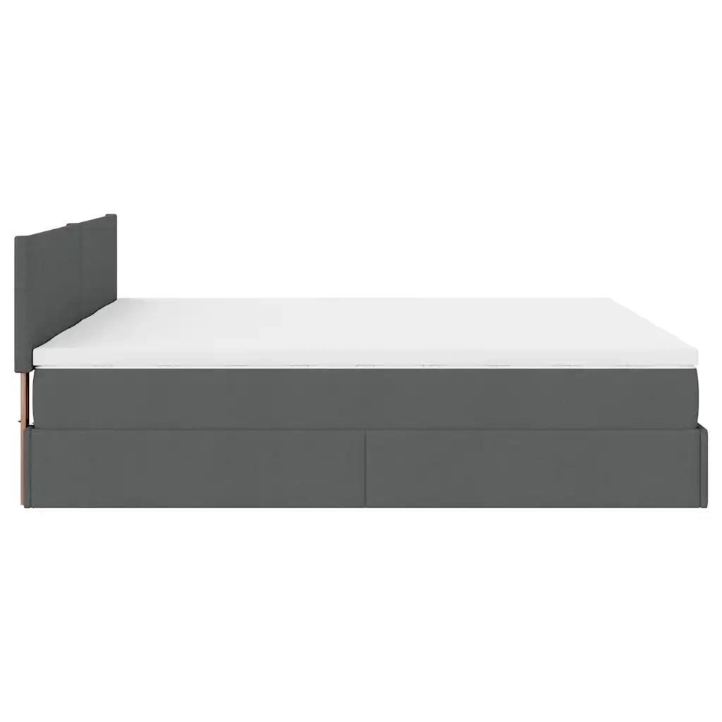 Struttura Letto Pouf con Materassi 160x200 cm in Tessuto 3311967