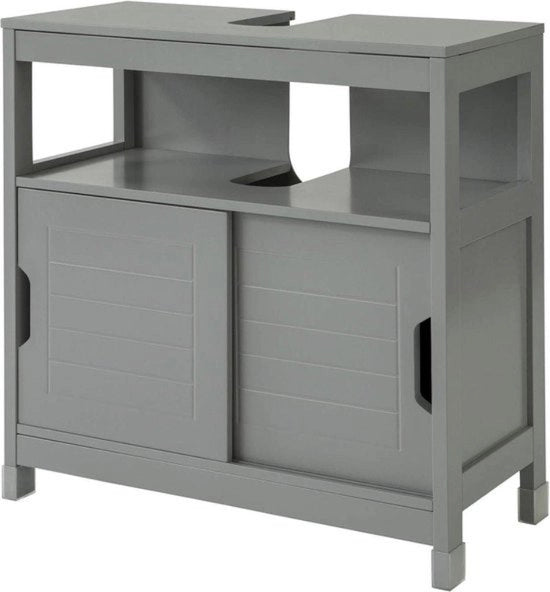 Cassettiera WC - Armadio Bagno - Mobili Bagno - Porte Scorrevoli - 60 x 30 x 61 cm