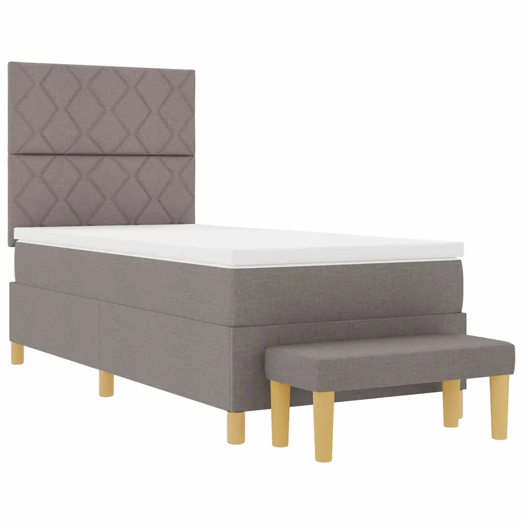 Letto a molle con materasso Talpa 100 x 200 cm Tessuto 3344356