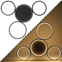 ZMH Lampada da soffitto LED 4 fiamme ad anello per camera letto