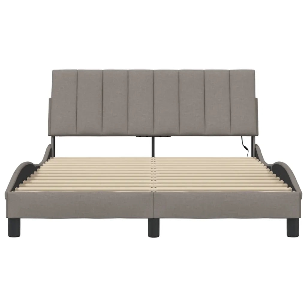 Giroletto senza Materasso Hanko Tortora 140x200 cm in Tessuto 3310465