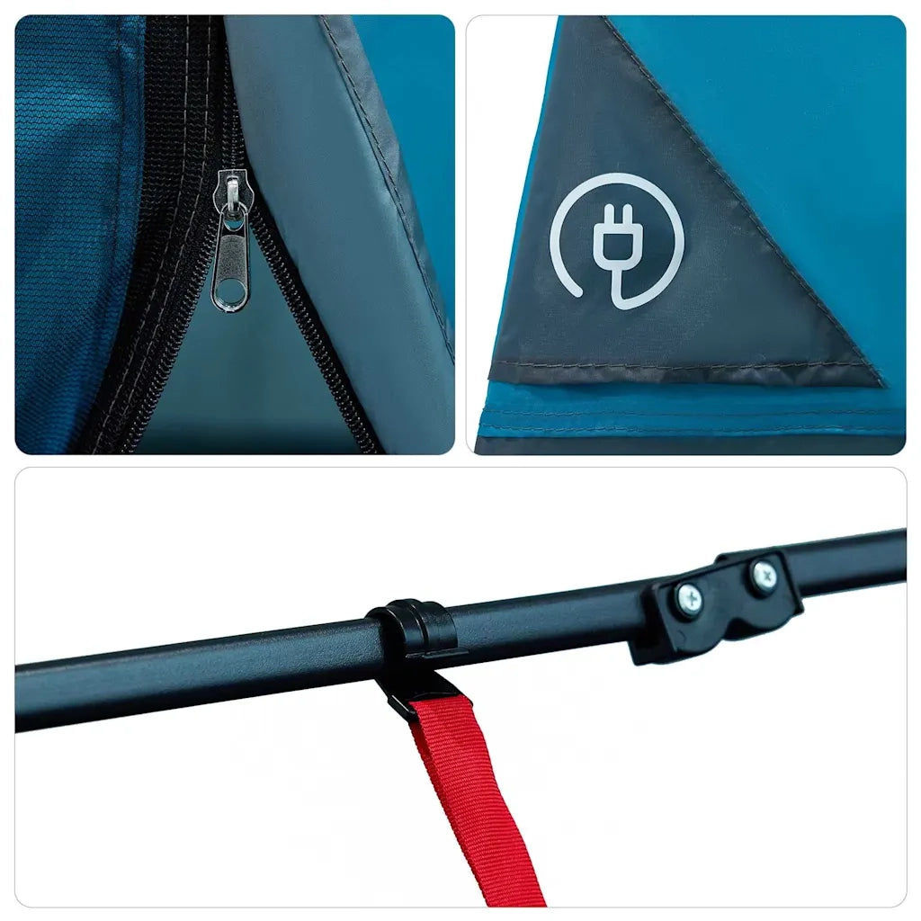 vidaXL Tenda interna in rete Blu 290 x 288 cm
