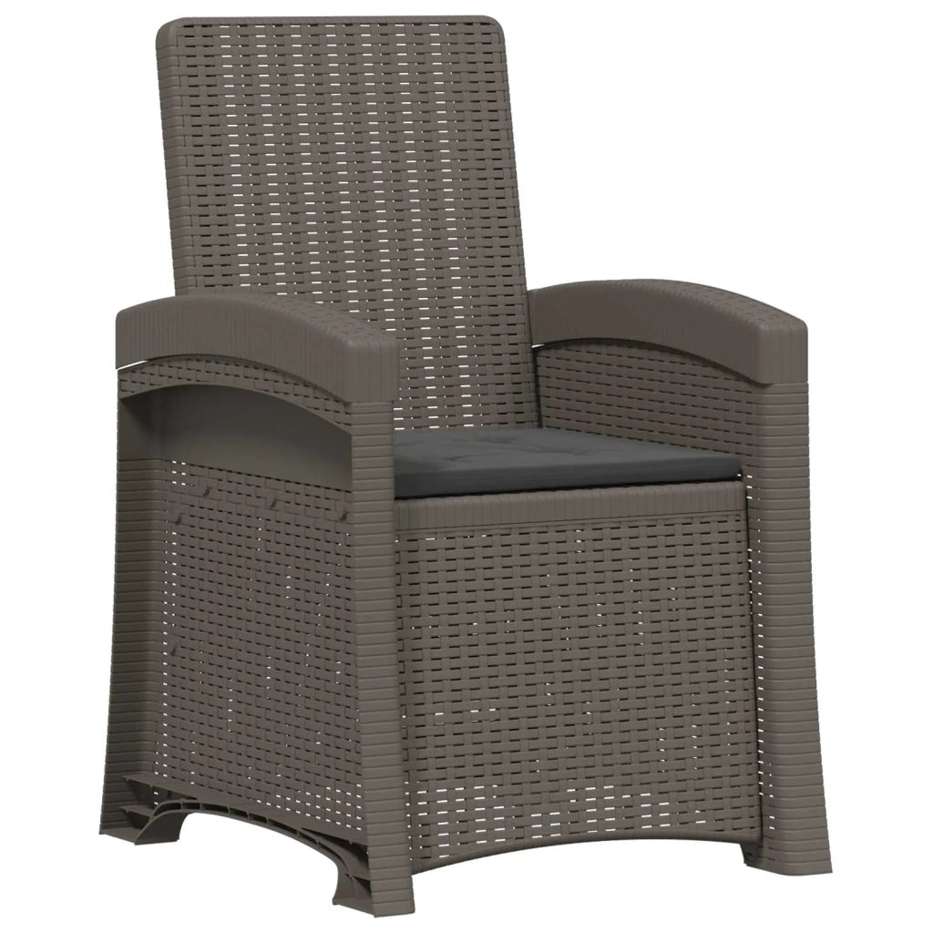 Set da Pranzo per Giardino 5 pz Grigio chiaro e Antracite PP 3430116