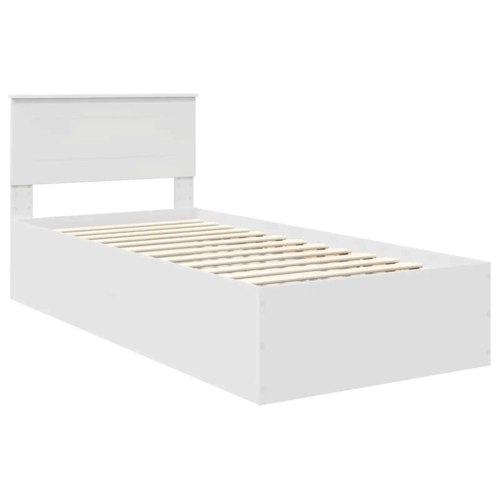 Struttura del letto Bianco 90 x 190 cm Legno multistrato 3408704