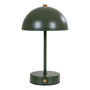 Lampada da Tavolo Ricaricabile Holt, Verde, Metallo, 15x15x25 cm