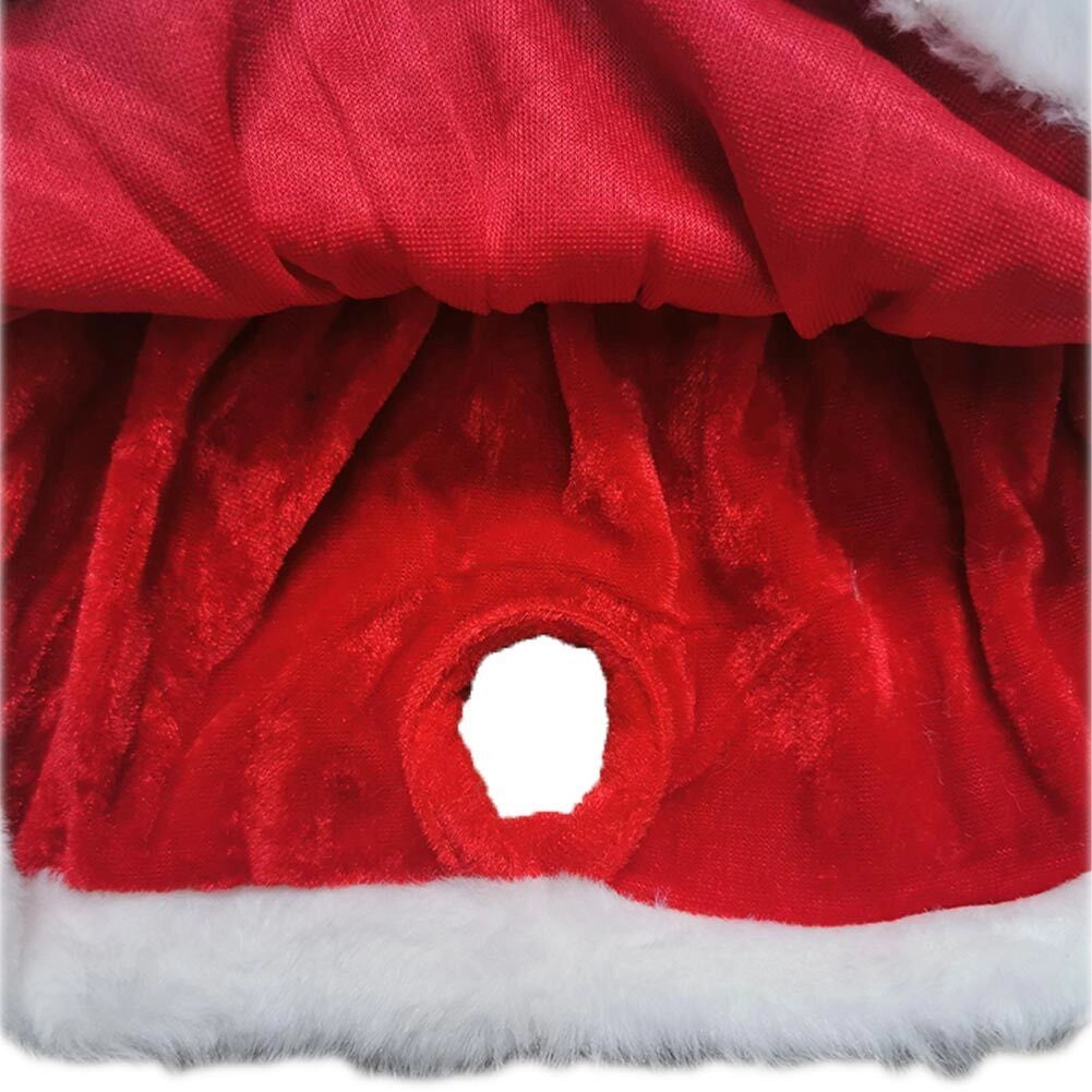 Vestitino per Animali Taglia Piccola Babbo Natale con Cintura Vestito Natalizio