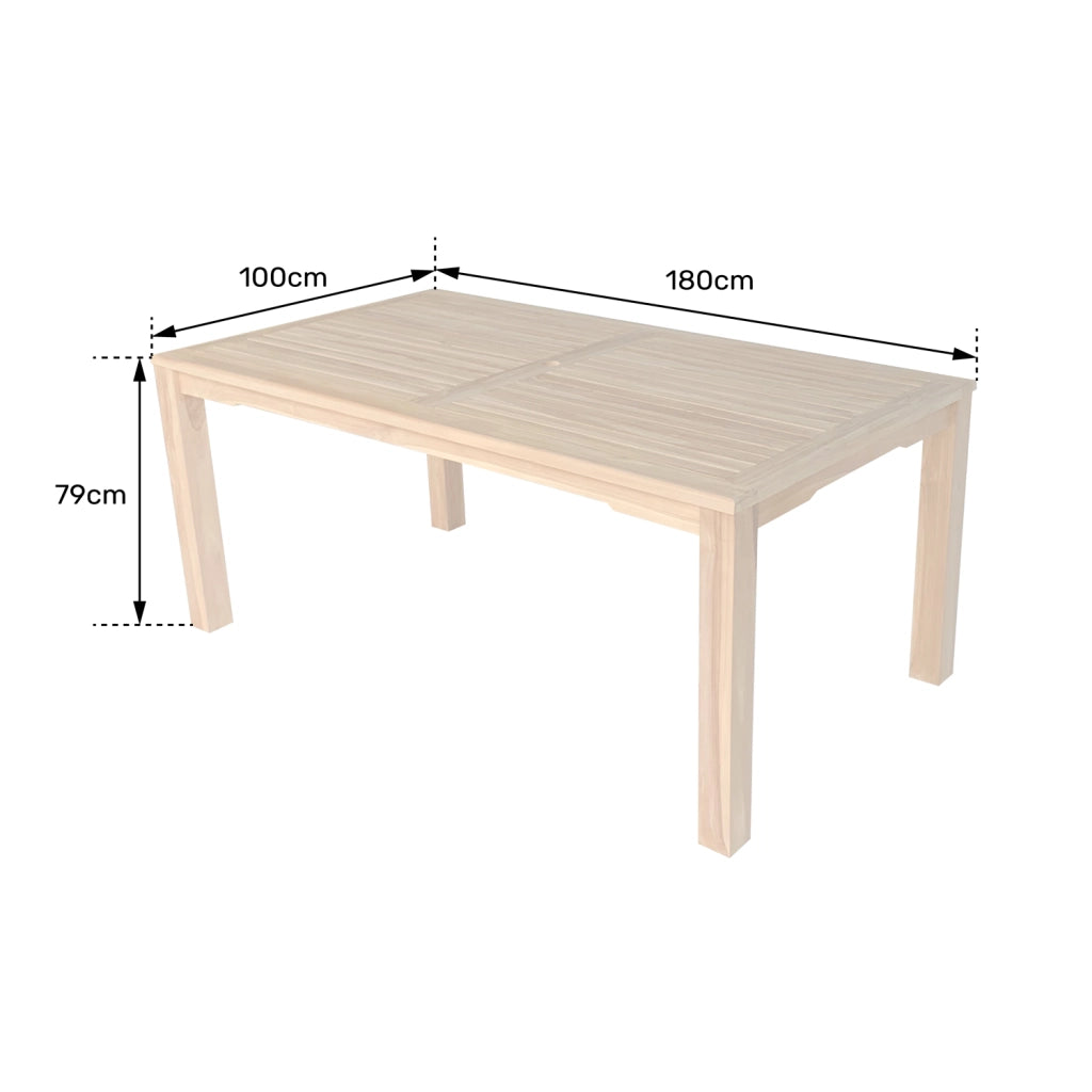 Tavolo in teak 180cm JAVA