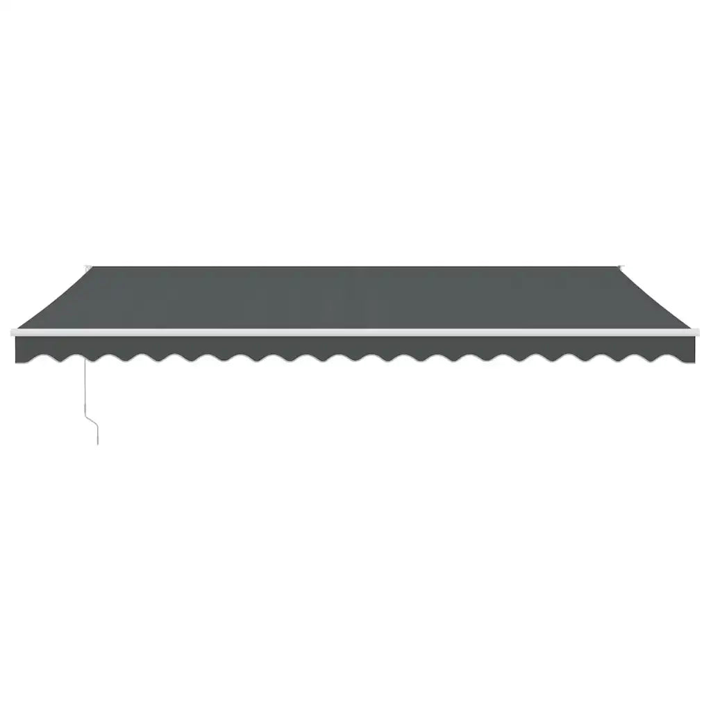 Tenda da Sole Retrattile Antracite 5x3 m in Tessuto e Alluminio 3154440