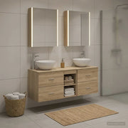 Set di mobili per il bagno 5 pcs Rovere Sonoma 3406729