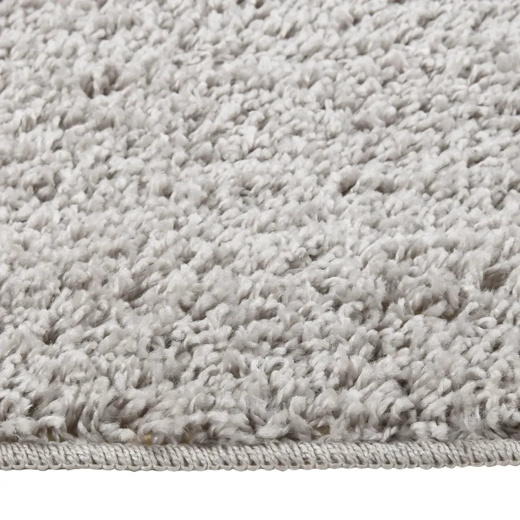 Tappeto Shaggy Grigio Chiaro 80x150 cm Antiscivolo 340382