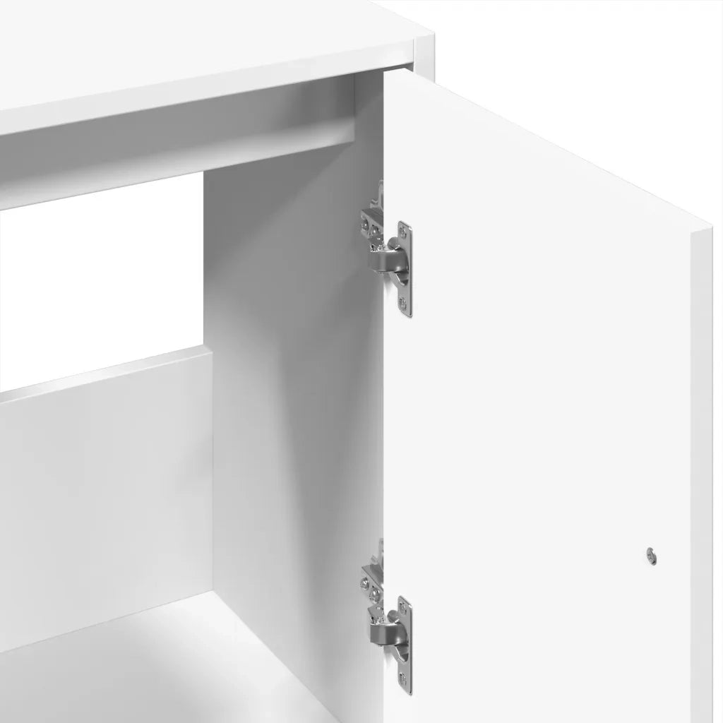 Mobile Lavabo | Armadio Lavabo Bianco 63x29x55 cm in Truciolato