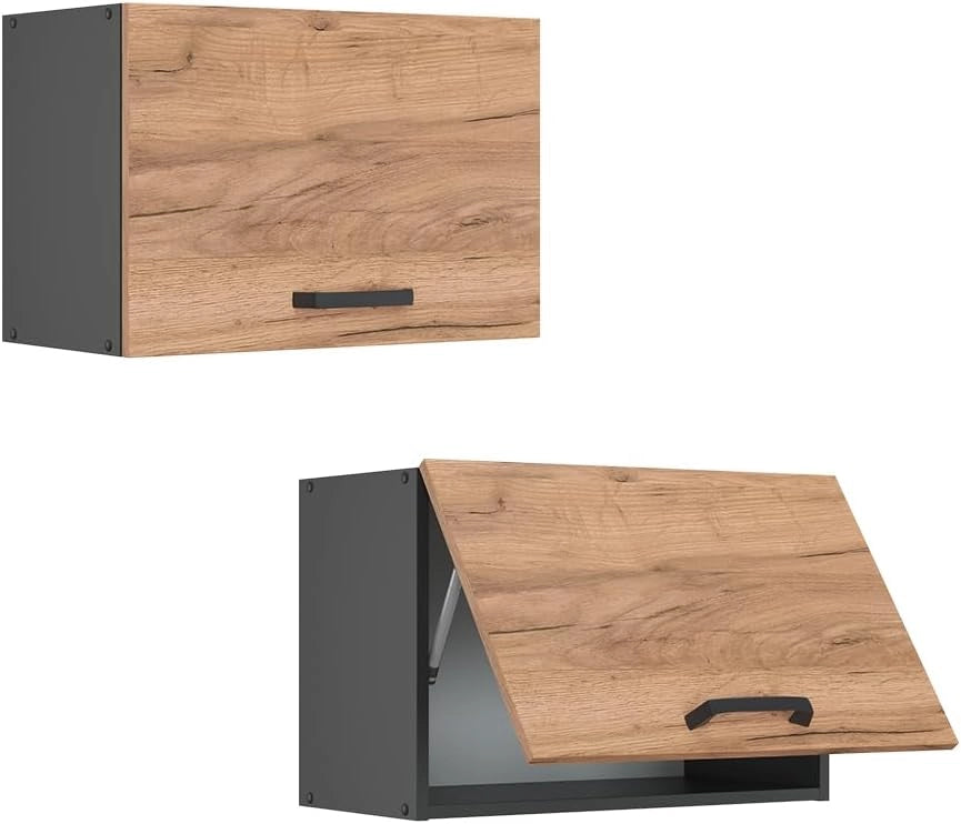 Pensile da cucina R-Line, Quercia dorata, 60 cm Piatto, per la libera combinazione all'interno di sistemi cucina modulari